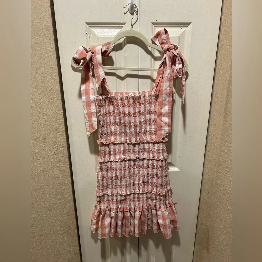 NWOT Mable The Label Smocked Mini Dress Babydoll Coquette , size M - Picture 3 of 5